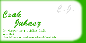 csak juhasz business card